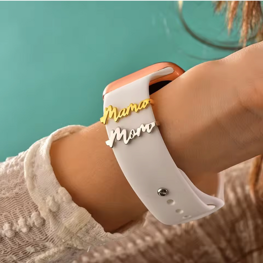 Minimalist Name Charm for Apple Watch Bands